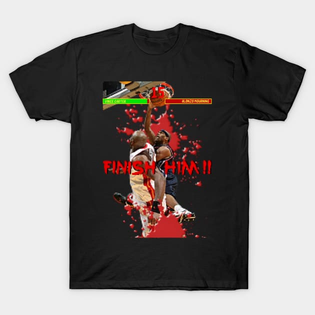 Finish Him! Vince Carter T-Shirt by krisb_pix